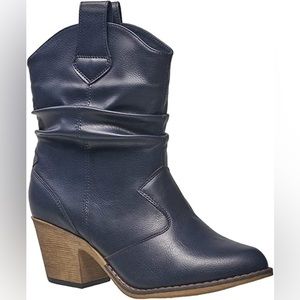 🎉🎉 HP - Spring Style Posh Party 🎉🎉 Charles Albert Dark Blue Boots 7M